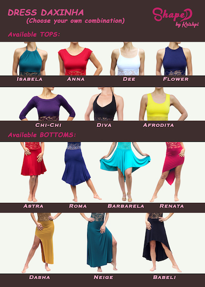 Dress DAXINHA - options