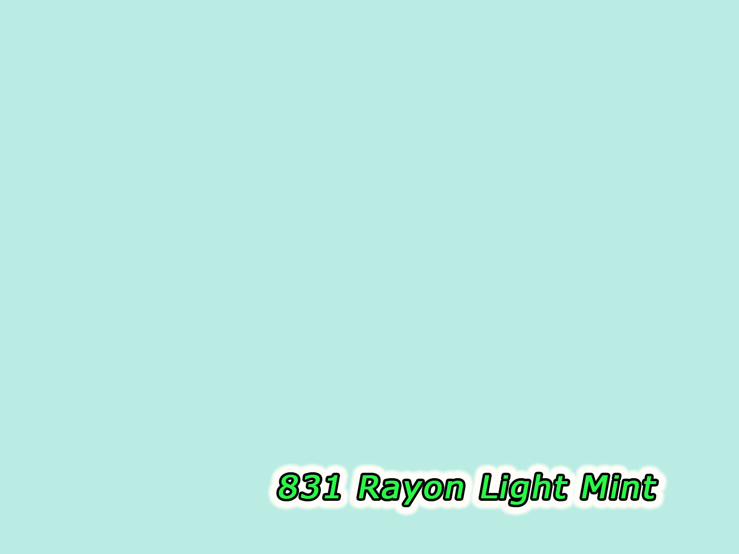 831 Rayon Light Mint