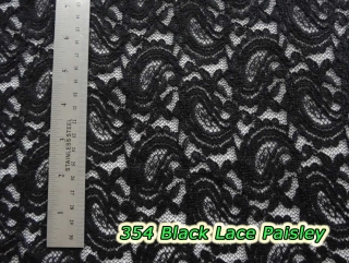 354 Black Lace Paisley