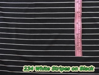 234 White Stripes on Black