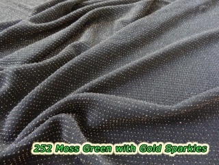 252 Moss Green with Gold Sparkles