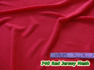 740 Red Jersey Mesh