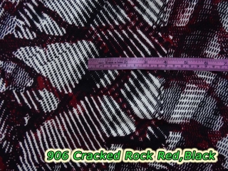 906 Cracked Rock Red/Black