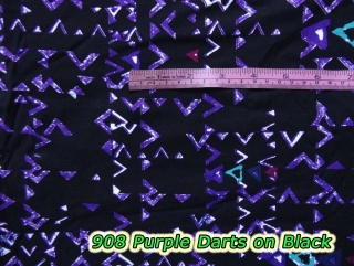 908 Purple Darts on Black