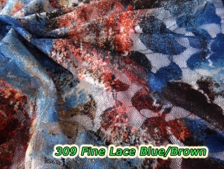 309 Fine Lace Blue/Brown