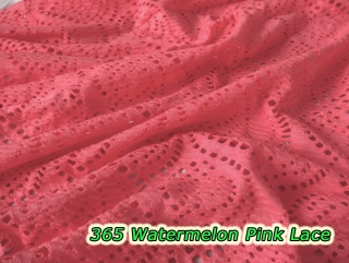 365 Watermelon Pink Lace