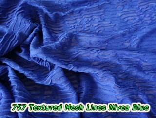 757 Textured Mesh Lines Nivea Blue