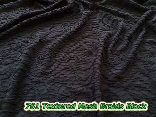 761 Textured Mesh Braids Black