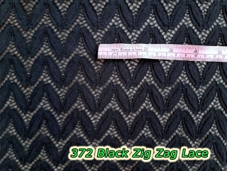 372 Black Zig Zag Lace