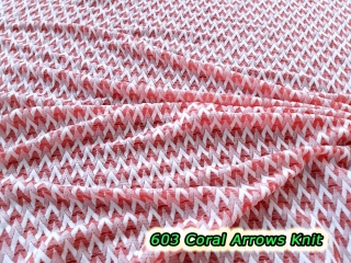 603 Coral Arrows Knit