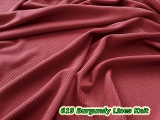 619 Burgundy Lines Knit