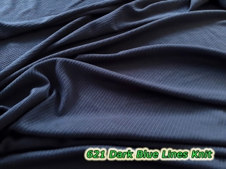 621 Dark Blue Lines Knit