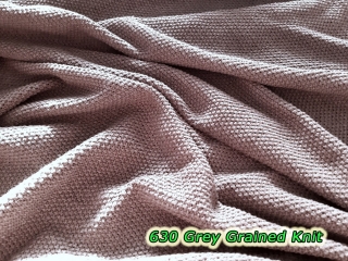 630 Grey Grained Knit
