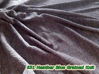 631 Heather Blue Grained Knit