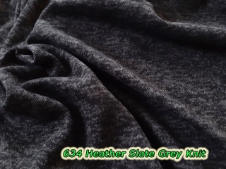 634 Heather Slate Grey Knit