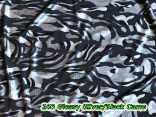263 Glossy Silver/Black Camo
