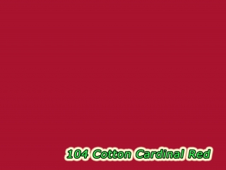 104 Cotton Cardinal Red